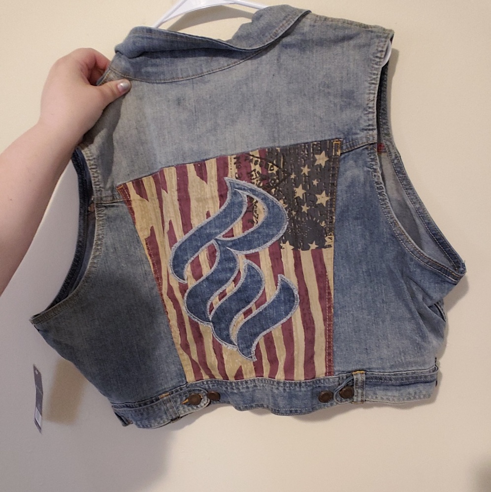 Rocawear Womens Denim Vest